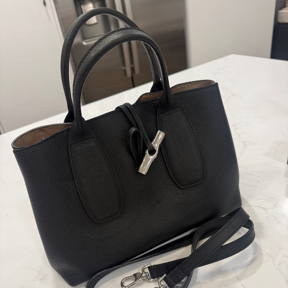 Longchamp Roseau leather handbag